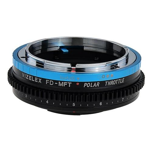 Vizelex 폴라 스로틀 렌즈 마운트 어댑터 - Canon FD &amp; FL 35mm SLR 렌즈 - 마이크로 포 Third (MFT, M4 / 3) 마운트 Mirrorless 카메라 바디 - 원형 편광 필터 내장