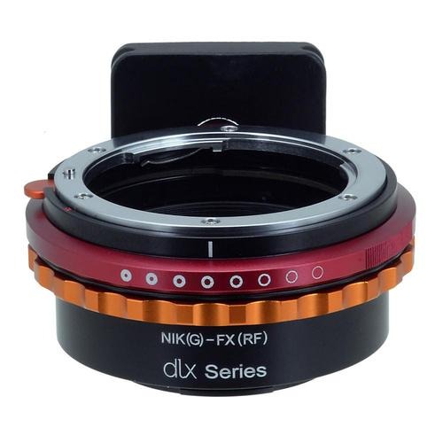 DLX 렌즈 마운트 어댑터 -Nikon Nikkor F - G-Type D / SLR 렌즈 - Fujifilm Fuji X- 시리즈 Mirrorless 카메라 몸체, Long-Throw De-Clicked Aperture Control 장착