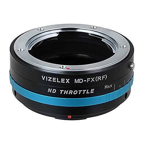 Vizelex ND 스로틀 렌즈 마운트 어댑터 - Minolta Rokkor (SR / MD / MC) SLR 렌즈 - Fujifilm Fuji X- 시리즈 가변 미러 내장 ND 필터 (1 ~ 8 스톱)