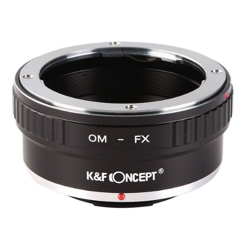 K &amp; F Concept 렌즈 마운트 어댑터 KF-OMX (올림푸스 OM 마운트 렌즈 → 후지 필름 X 마운트 변환)