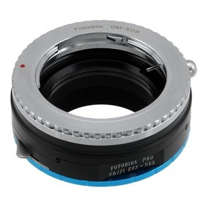 프로 렌즈 장착형 시프트 어댑터 - Olympus Zuiko (OM) 35mm SLR 렌즈 - 소니 알파 E- 마운트 미러리스 카메라 본체