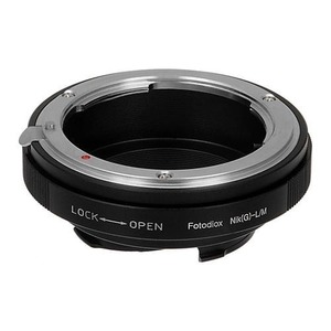 Nikon Nikkor F 장착 G- 타입 D / SLR 렌즈 - Leica M 장착   조리개 조절 다이얼이있는 Rangefinder 카메라 본체