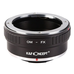K &amp; F Concept 렌즈 마운트 어댑터 KF-OMX (올림푸스 OM 마운트 렌즈 → 후지 필름 X 마운트 변환)