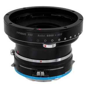 프로 렌즈 장착형 시프트 어댑터 - Rollei 6000 (Rolleiflex) 시리즈 렌즈 - Sony Alpha E-Mount Mirrorless 카메라 본체
