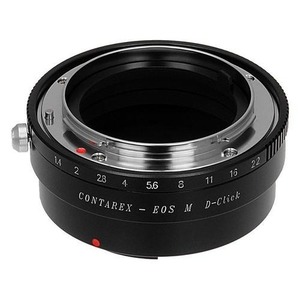 Pro 렌즈 마운트 어댑터 -캐논 EOS M (EF-M 마운트)에   Contarex (CRX 마운트) 렌즈 장착 Declicked 조리개   컨트롤 다이얼이 내장 된 미러리스 카메라 본체