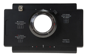 Fotodiox Pro 렌즈 마운트 어댑터-Graflok 후면 표준이있는 대형 4x5 뷰 카메라에 소니 알파 E- 마운트 미러리스 카메라-시프트 / 스티치 어댑터