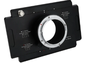 Fotodiox Pro 렌즈 마운트 어댑터, Hasselblad XCD 마운트 미러리스 디지털 카메라 백 (예 : X1D-50c)을 Graflok 후면 표준이있는 대형 4x5 뷰 카메라로 이동-시프트 / 스티치 어댑터