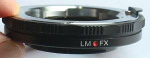 LM/FX zoom  Adapter for Leica M Lens / Voigtlander Lens에 Fuji X 카메라에 장착