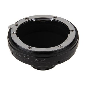Fotodiox Pro 렌즈 어댑터 Nikon F 마운트 D / SLR 렌즈-C- 마운트 (1 &quot;스크류 마운트) 시네 &amp; CCTV 카메라 바디