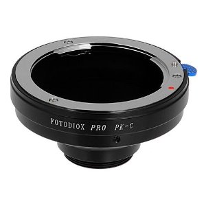 Fotodiox Pro 렌즈 어댑터-Pentax K 마운트 (PK) SLR 렌즈와 C 마운트 (1 &quot;스크류 마운트) 시네 및 CCTV 카메라와 호환 가능