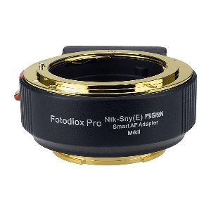 Fotodiox FUSION 스마트 AF 어댑터 Mark II, Nikon Nikkor F 마운트 G-Type D / SLR 렌즈, 업데이트 된 완전 자동화 기능을 갖춘 소니 E- 마운트 미러리스 카메라 선택
