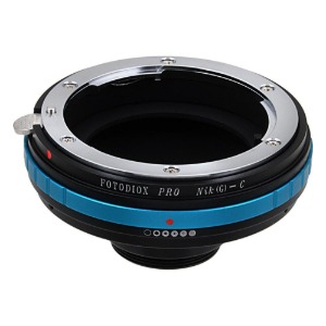 Fotodiox Pro 렌즈 어댑터-Nikon Nikkor F 마운트 G-Type D / SLR 렌즈와 호환되는 C- 마운트 (1 &quot;나사 마운트) Cine 및 CCTV 카메라 (내장 조리개 컨트롤 다이얼 포함)