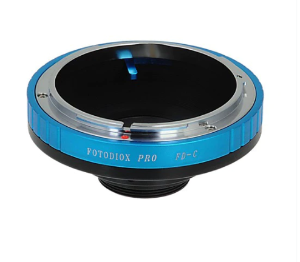 Fotodiox Pro 렌즈 어댑터-Canon FD 및 FL 35mm SLR 렌즈와 C 마운트 (1 &quot;스크류 마운트) 시네 및 CCTV 카메라와 호환 가능