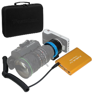 Fotodiox Pro PowerLynx 키트, B4 렌즈 - MFT Black Magic Pocket Cinema 어댑터 및 Turbopack 9000 배터리 키트(전원 케이블 포함)